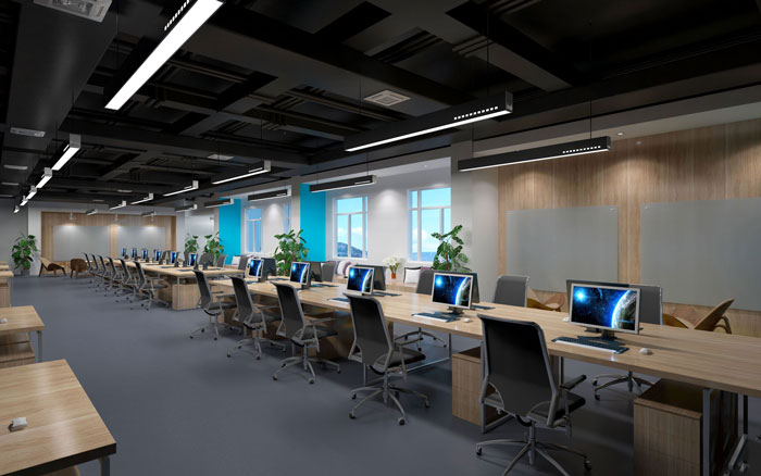 900平方電腦培訓教育行業(yè)裝修設計-第2張圖片-上海古都建筑設計集團 900平方電腦培訓教育行業(yè)裝修設計-第2張圖片-上海古都建筑設計集團