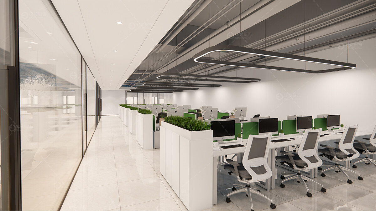 浦東新區(qū)芯片開發(fā)公司辦公室裝修設計-第2張圖片-上海古都建筑設計集團 浦東新區(qū)芯片開發(fā)公司辦公室裝修設計-第2張圖片-上海古都建筑設計集團