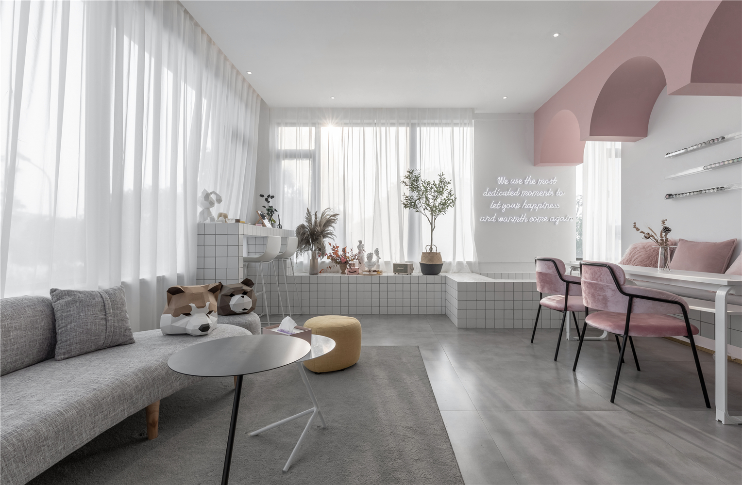 長寧區(qū)120平美容店辦公室裝修設(shè)計-第1張圖片-上海古都建筑設(shè)計集團(tuán)