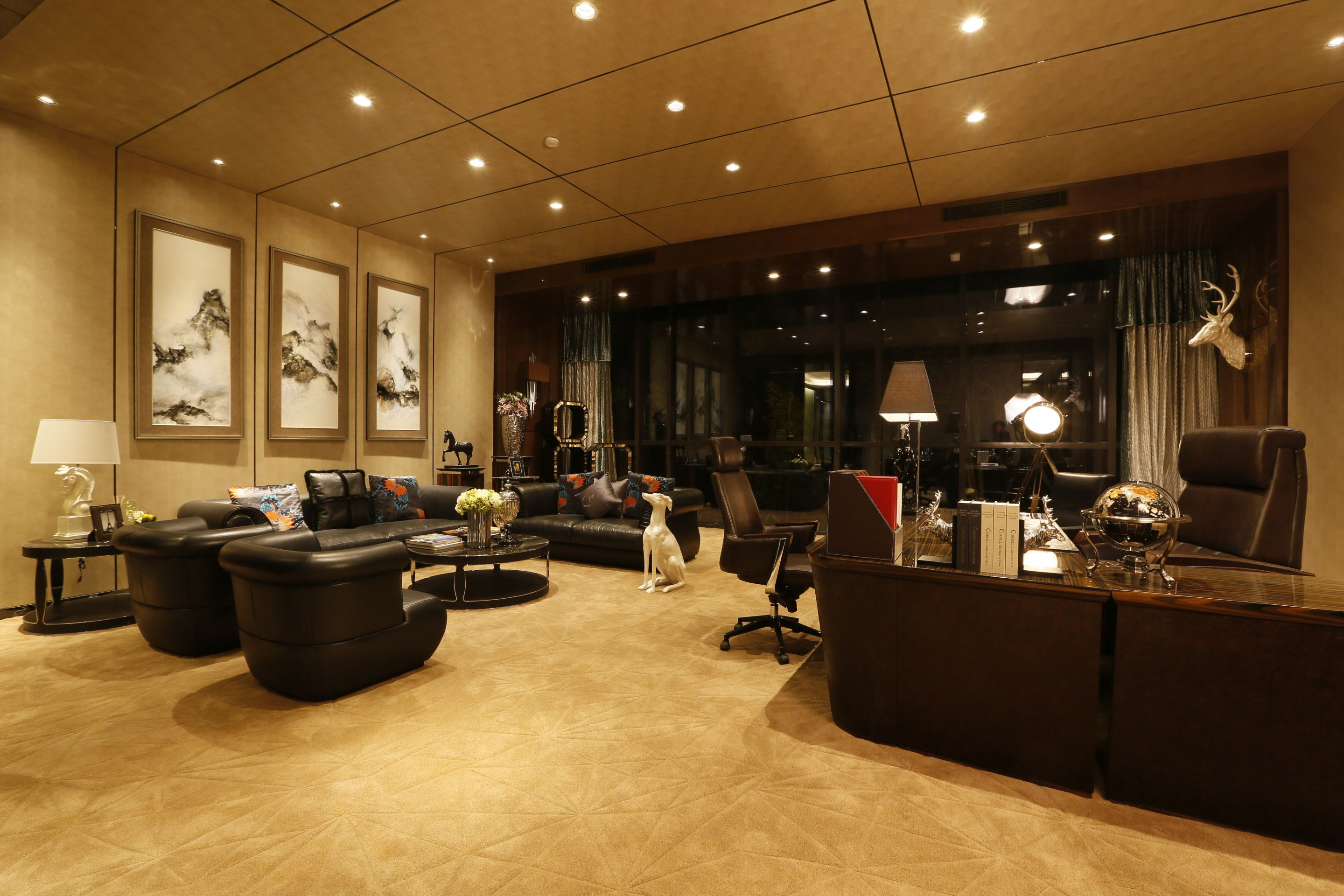 上海大氣奢華辦公室裝修設(shè)計-第4張圖片-上海古都建筑設(shè)計集團 上海大氣奢華辦公室裝修設(shè)計-第4張圖片-上海古都建筑設(shè)計集團