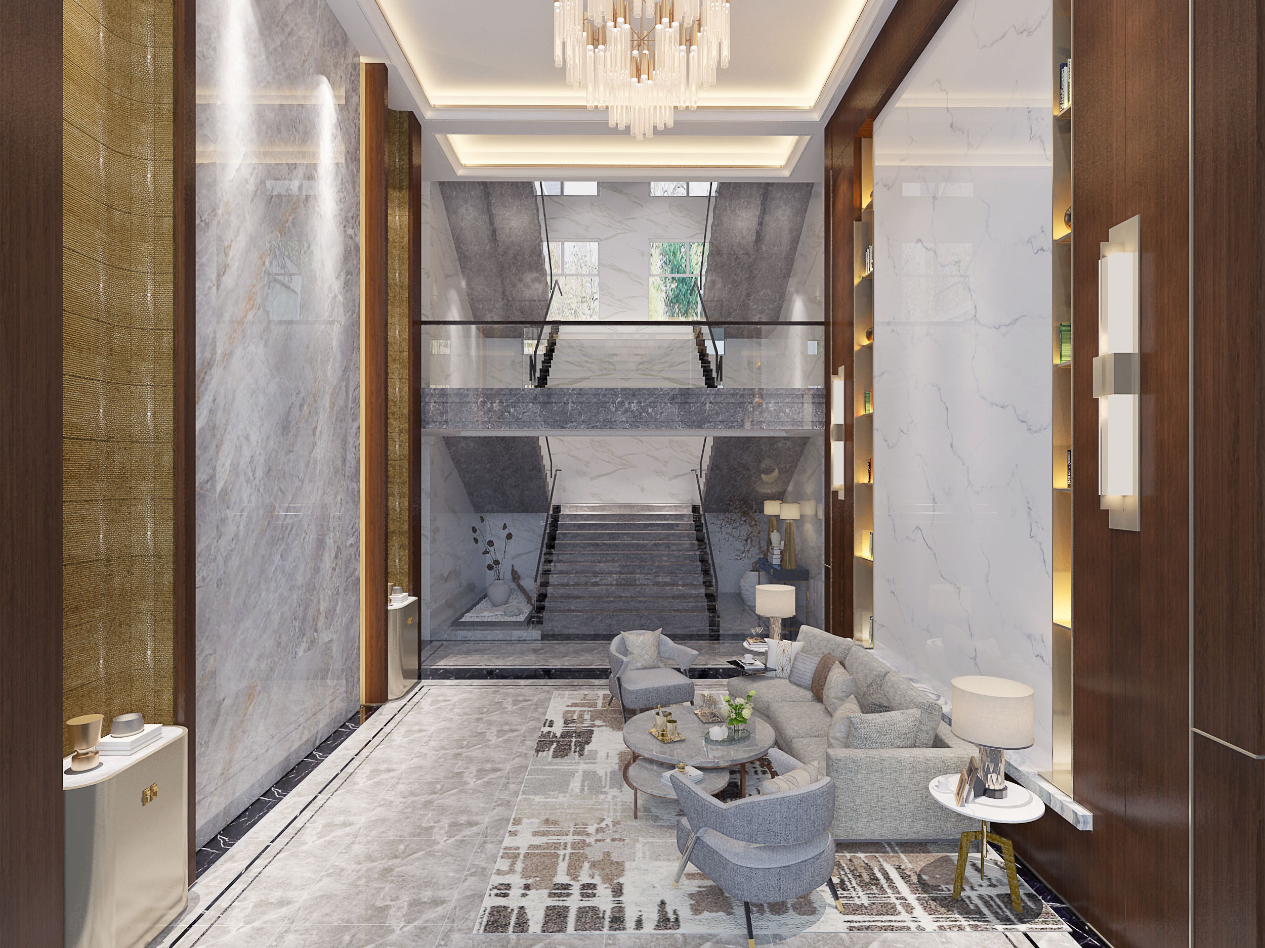 虹口區(qū)復式奢華辦公室裝修設計-第3張圖片-上海古都建筑設計集團 虹口區(qū)復式奢華辦公室裝修設計-第3張圖片-上海古都建筑設計集團