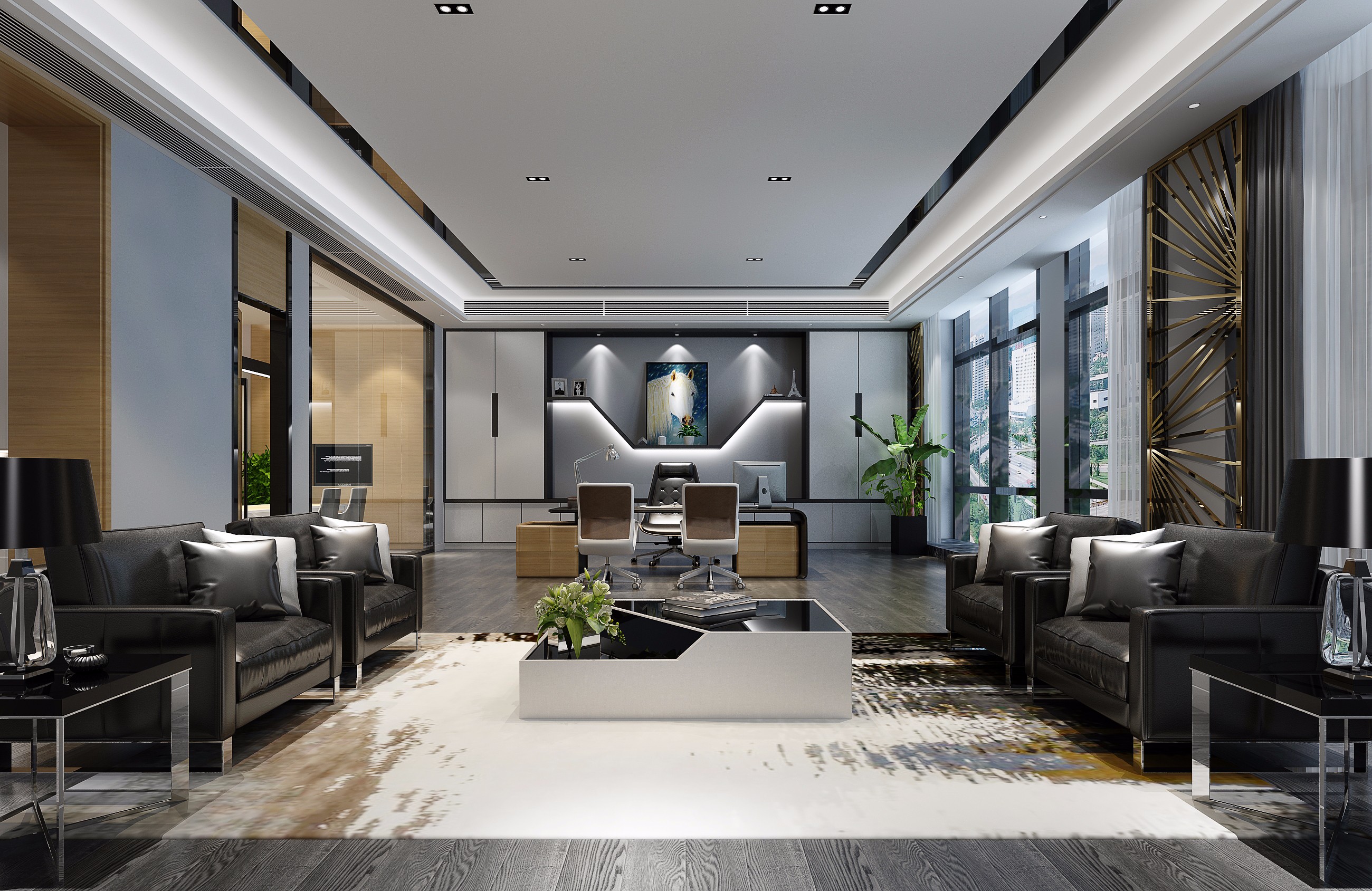 簡潔高檔辦公室裝修設(shè)計(jì)-第2張圖片-上海古都建筑設(shè)計(jì)集團(tuán) 簡潔高檔辦公室裝修設(shè)計(jì)-第2張圖片-上海古都建筑設(shè)計(jì)集團(tuán)