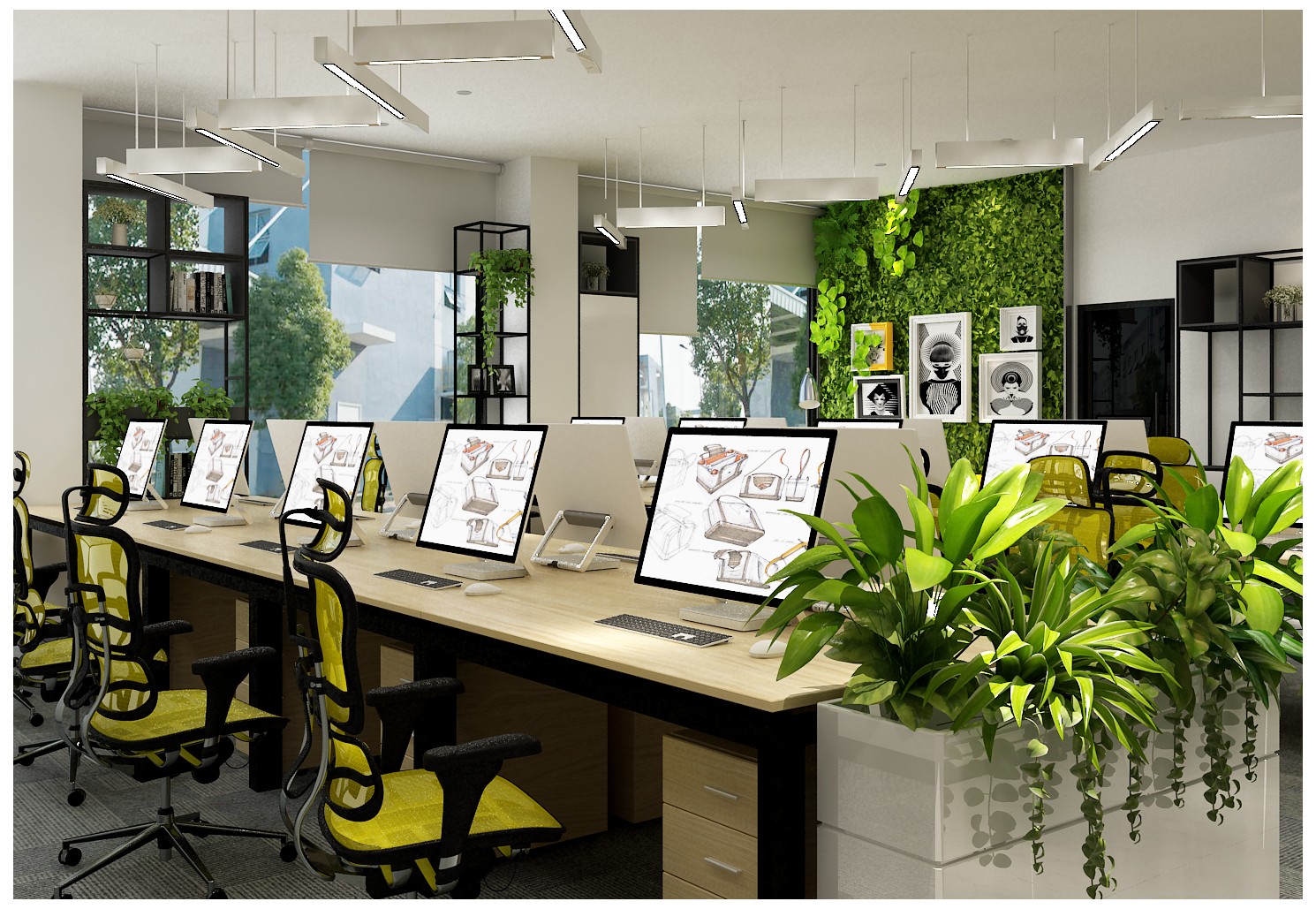 清新綠植辦公室裝修設(shè)計(jì)-第3張圖片-上海古都建筑設(shè)計(jì)集團(tuán) 清新綠植辦公室裝修設(shè)計(jì)-第3張圖片-上海古都建筑設(shè)計(jì)集團(tuán)