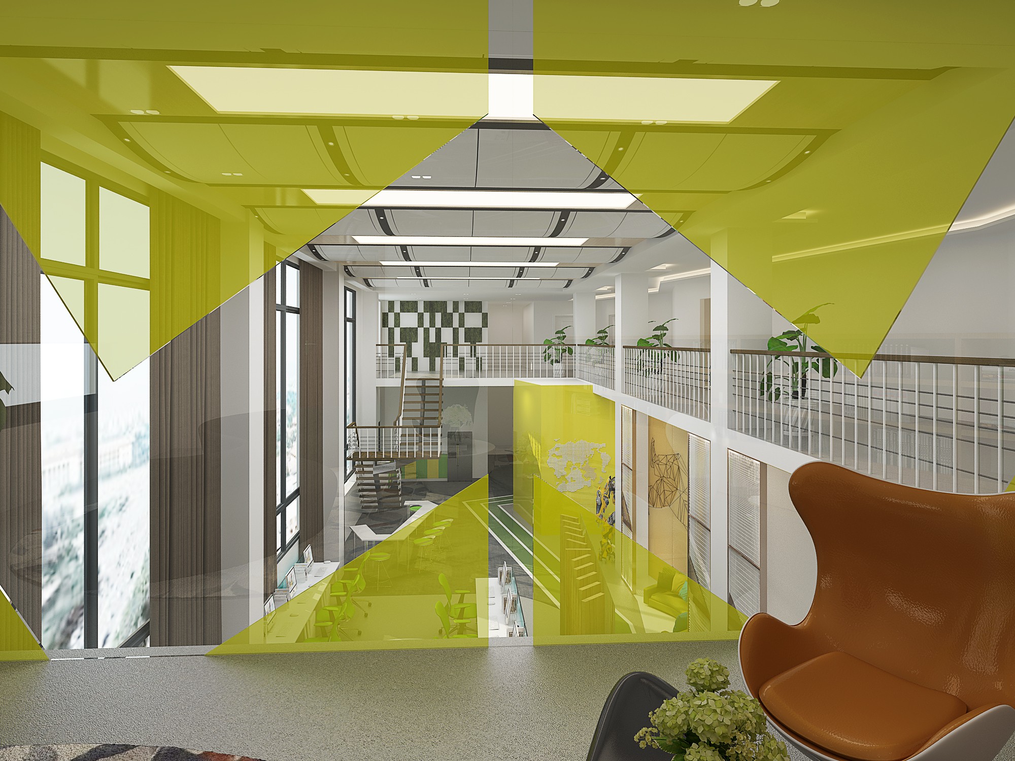 大黃蜂風(fēng)格辦公室裝修設(shè)計-第8張圖片-上海古都建筑設(shè)計集團(tuán)