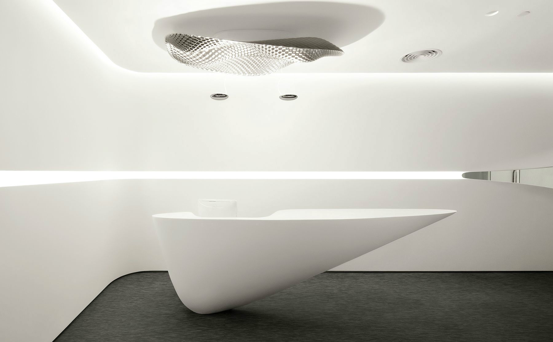 純白科技風(fēng)格辦公室裝修設(shè)計-第1張圖片-上海古都建筑設(shè)計集團