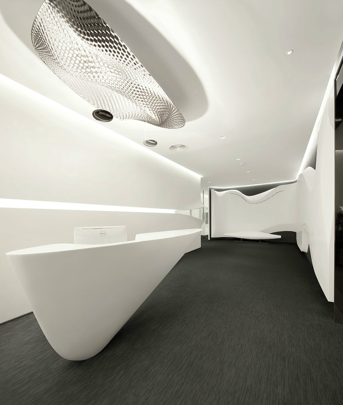 純白科技風(fēng)格辦公室裝修設(shè)計-第2張圖片-上海古都建筑設(shè)計集團