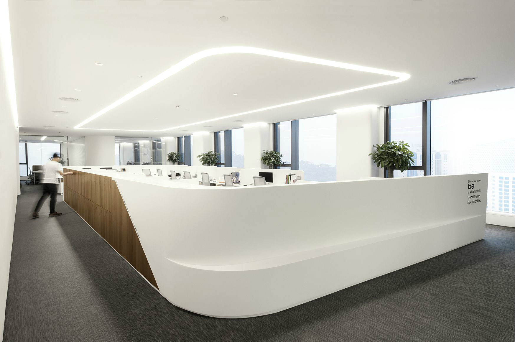 純白科技風(fēng)格辦公室裝修設(shè)計-第5張圖片-上海古都建筑設(shè)計集團