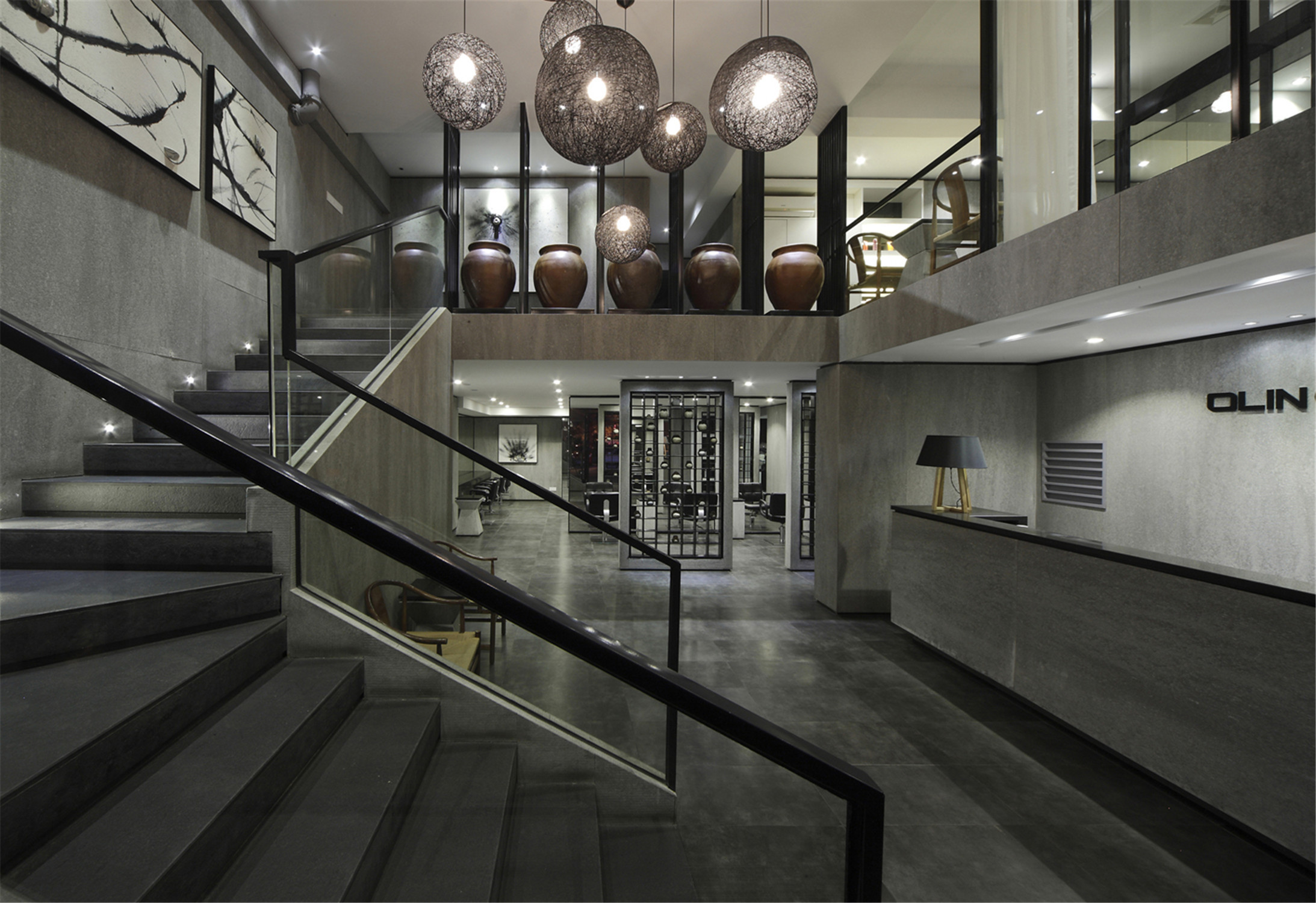 復式風格理發(fā)店裝修設(shè)計-第4張圖片-上海古都建筑設(shè)計集團 復式風格理發(fā)店裝修設(shè)計-第4張圖片-上海古都建筑設(shè)計集團