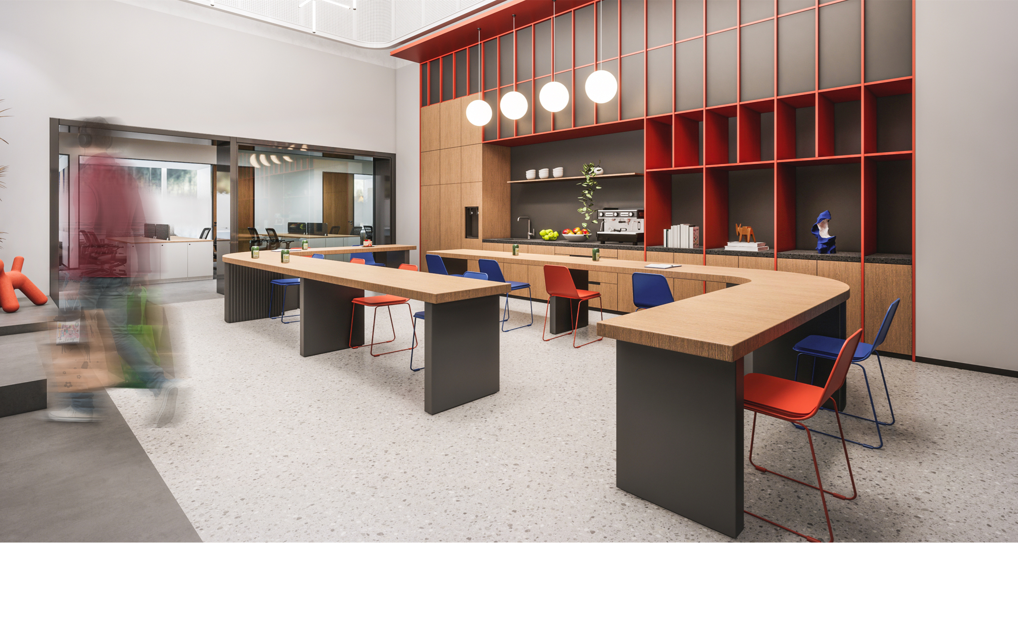 科技復式風格辦公室裝修-第2張圖片-上海古都建筑設計集團