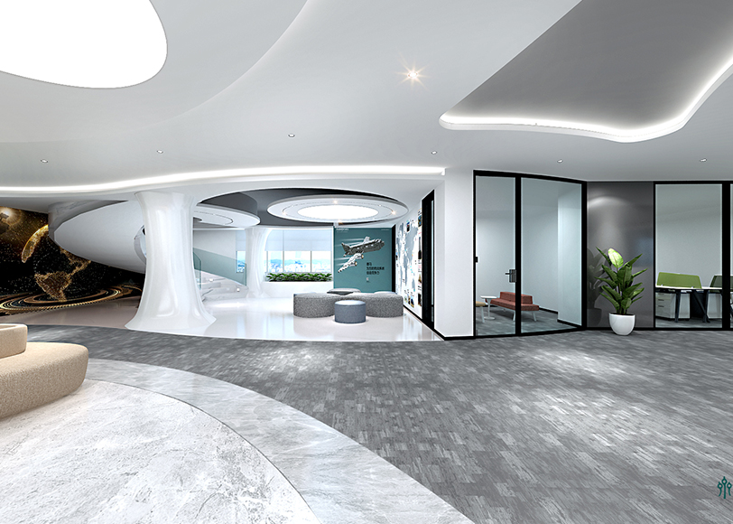 2200平科技公司辦公室設(shè)計裝潢效果-第2張圖片-上海古都建筑設(shè)計集團(tuán)