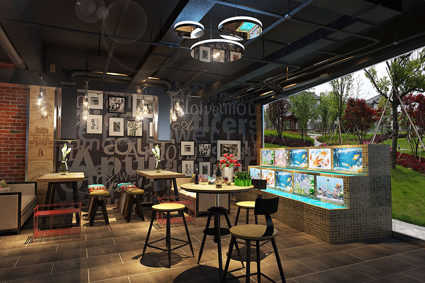 200平燒烤店鋪設(shè)計(jì)裝潢實(shí)景圖-第2張圖片-上海古都建筑設(shè)計(jì)集團(tuán) 200平燒烤店鋪設(shè)計(jì)裝潢實(shí)景圖-第2張圖片-上海古都建筑設(shè)計(jì)集團(tuán)