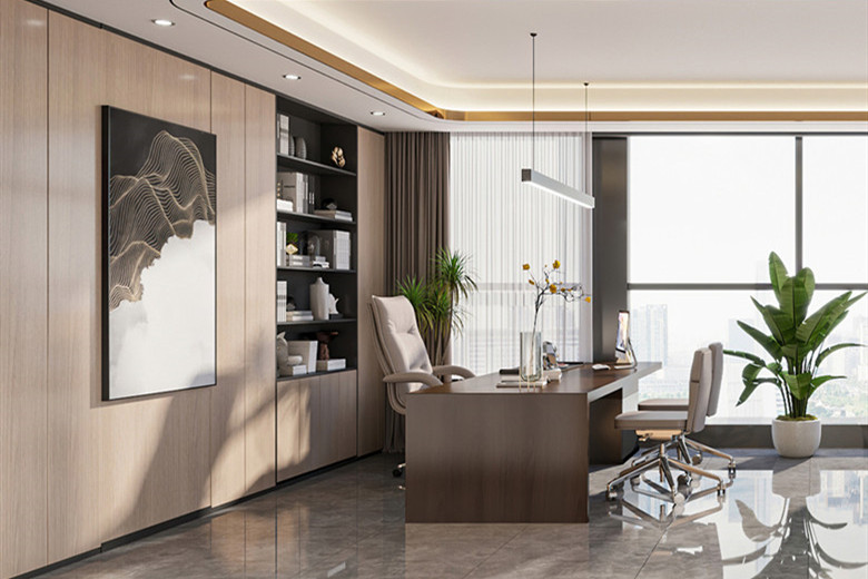 新能源科技公司辦公室設計布局方案-辦公室裝修設計效果圖-第4張圖片-上海古都建筑設計集團